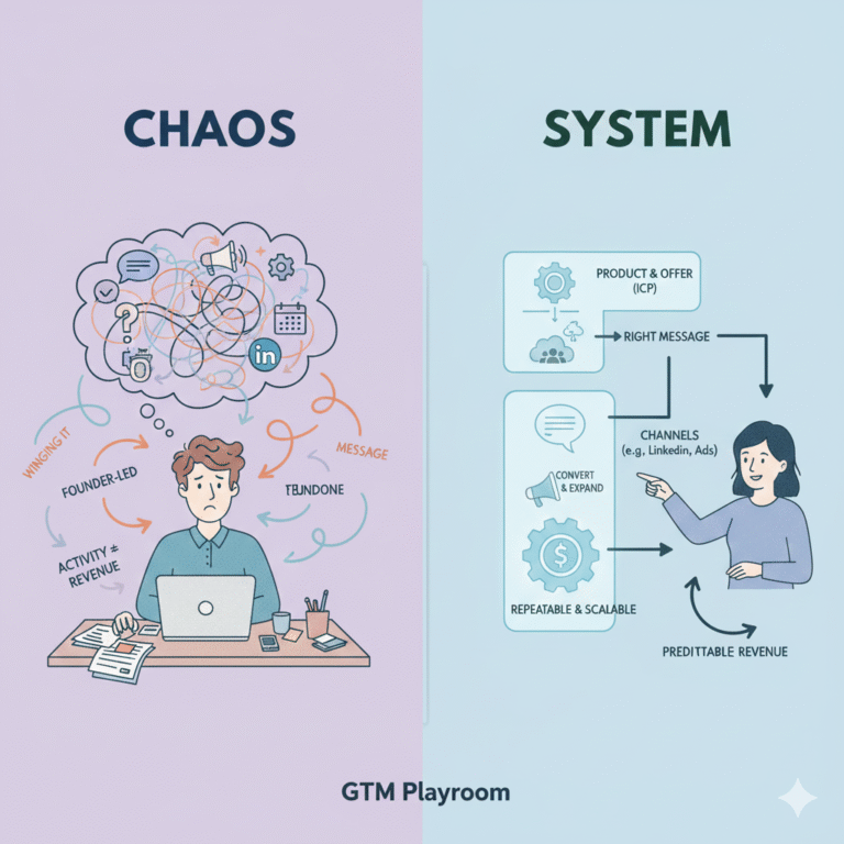 What the Heck Is a GTM Strategy (and Why Your Startup Feels Chaotic Without One)