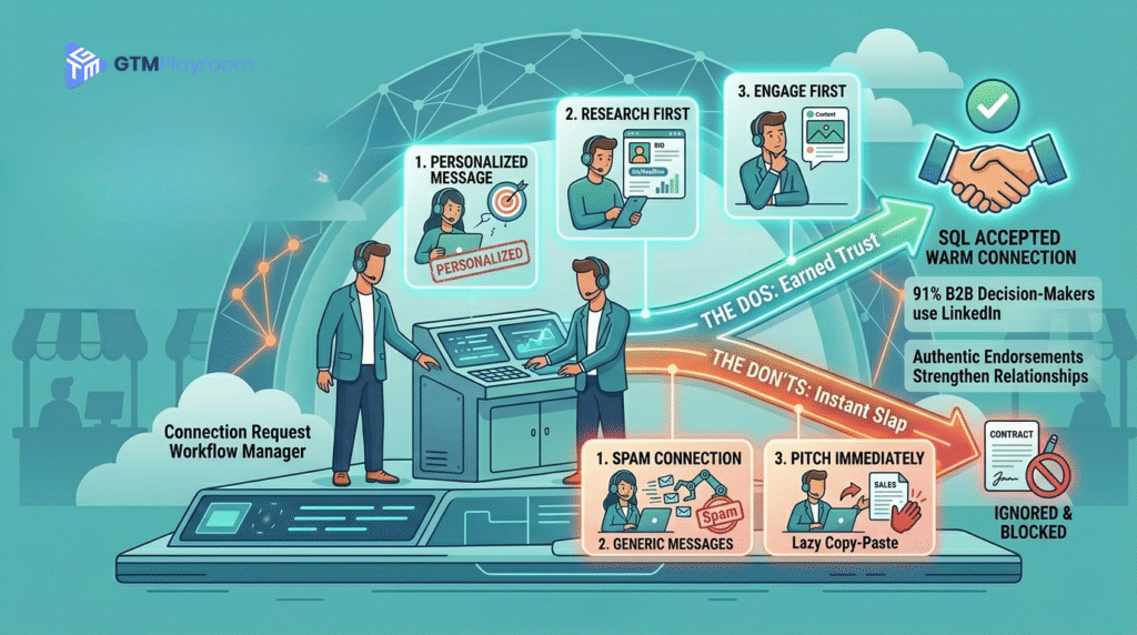 The Do’s and Don’ts of Connection Requests in LinkedIn Prospecting
